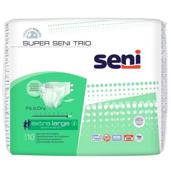 Підгузки для дорослих Seni Super Trio Еxtra large 10 шт.