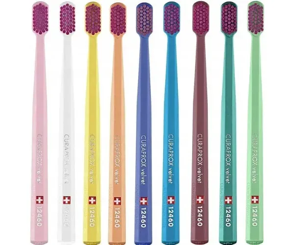Зубная щетка Curaprox 12460 Velvet мягкая полиэтиленовая упаковка толщина 0,08 мм.