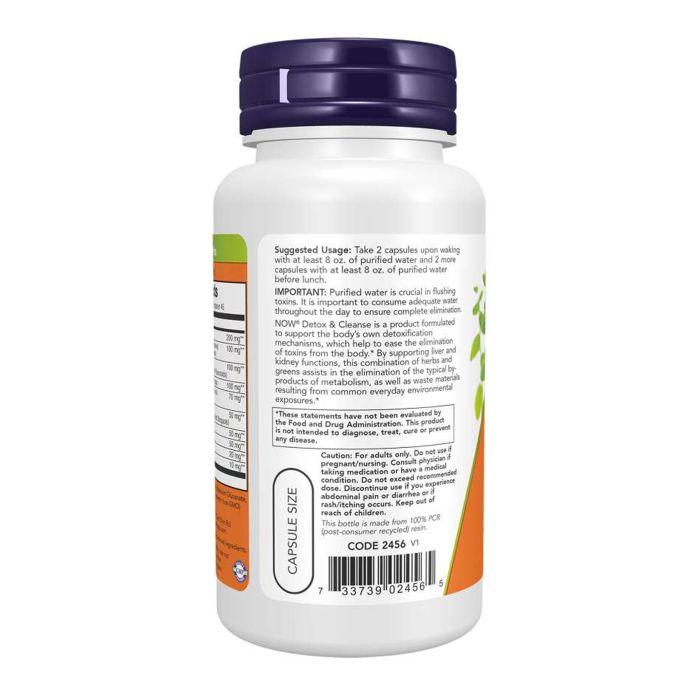 Детокс-комплекс NOW Detox & Cleanse для печінки та нирок - 90 caps