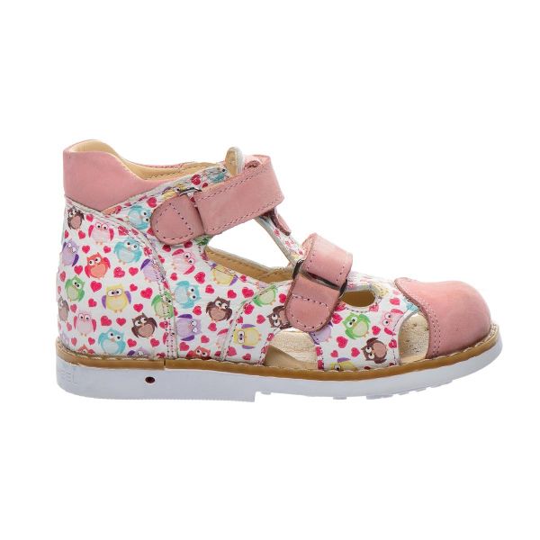 Дитячі ортопедичні босоніжки для дівчат, рожеві Theo Leo (Туреччина)