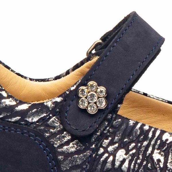 Ортопедичні туфлі для дівчинки, т.сині (арт.LEO-1330) Theo Leo (Туреччина)