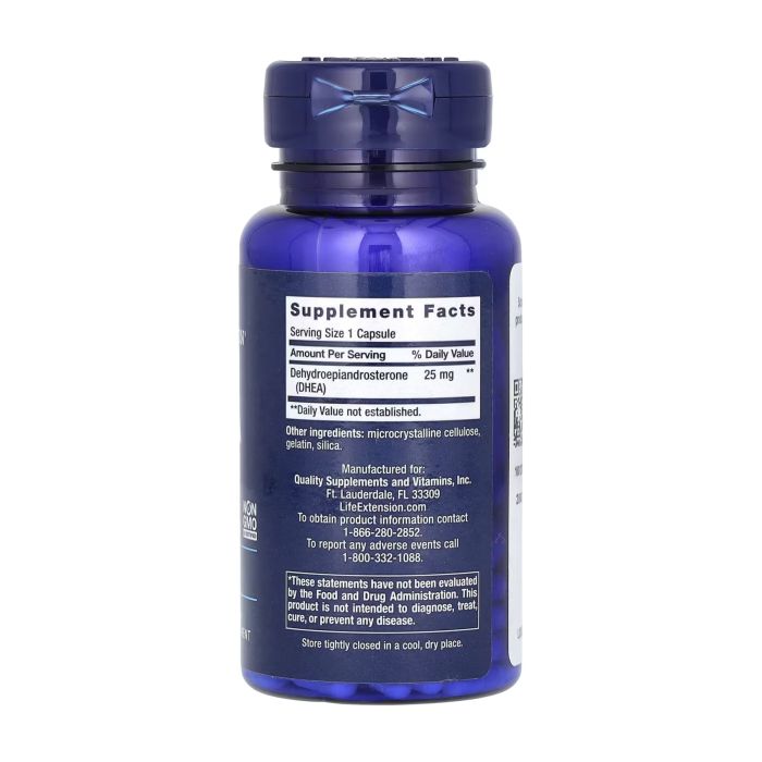 DHEA 25 mg — 100 капсул для гормонального балансу