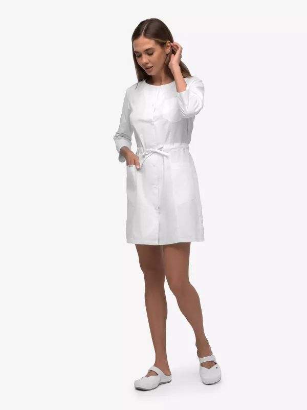 Диана Женский Медицинский Халат белый