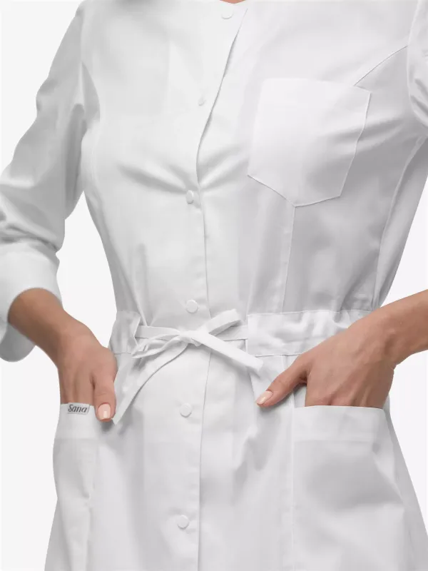 Диана Женский Медицинский Халат белый