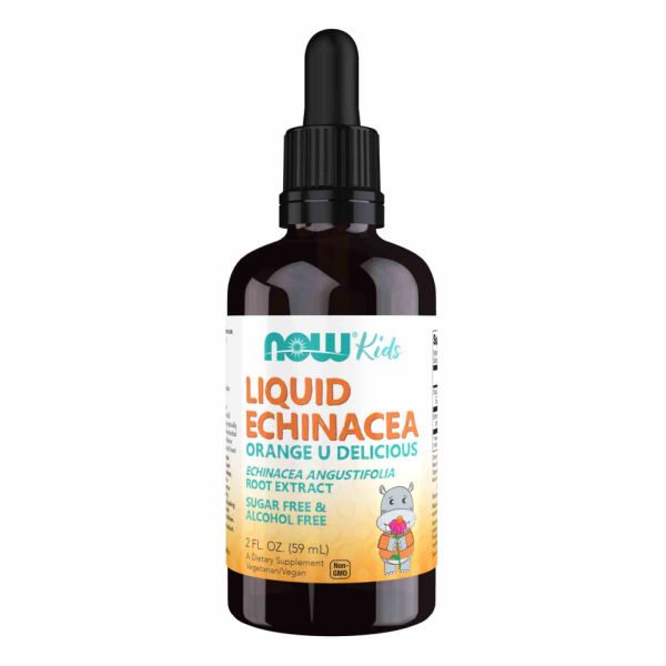  NOW Liquid Echinacea для дітей – рідка ехінацея для підтримки імунітету- 59 ml Orange