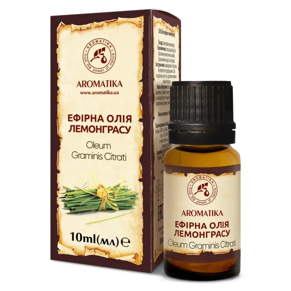Ефірна олія лемонграсу 10 мл Ароматика