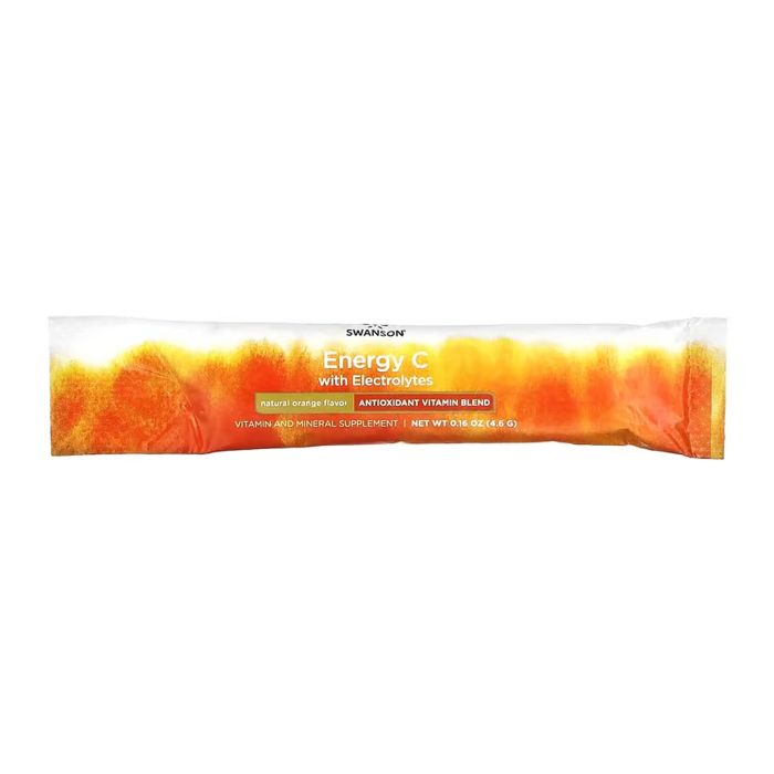 Swanson, Energy C with Electrolytes, натуральний апельсин - 30 packs Orange 