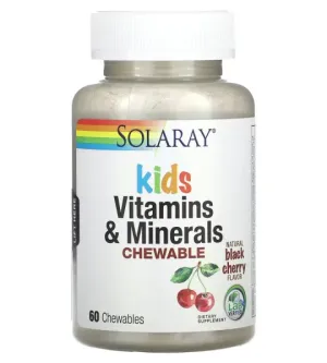 Solaray Kids Vitamins & Minerals Chewable (60 жев табл)