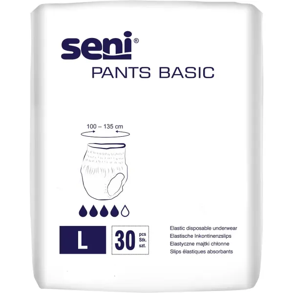 Труси для дорослих Seni Pants Basic large поглинальні 30 шт. (SE-096-LA30-BP1)