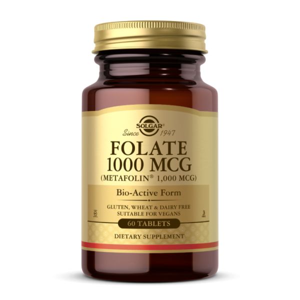 Folate 1000mcg (Metafolin® 1,000 mcg) - 60 tabs Folate 1000mcg (Metafolin® 1,000 mcg) - 60 tabs
