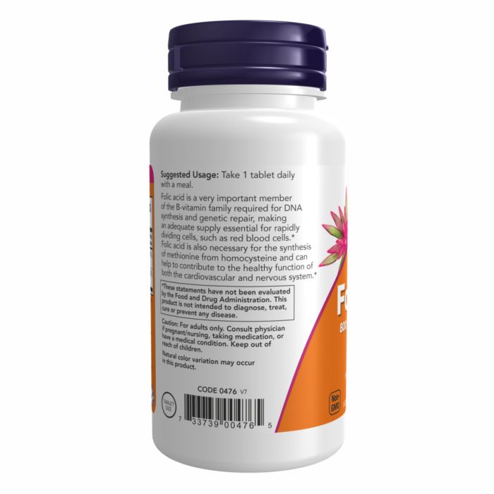 Folic Acid 800 мкг - 250 таблеток | Підтримка серцево-судинної та нервової системи