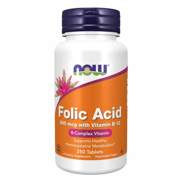 Folic Acid 800 мкг - 250 таблеток | Підтримка серцево-судинної та нервової системи