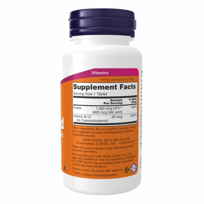 Folic Acid 800 мкг - 250 таблеток | Підтримка серцево-судинної та нервової системи