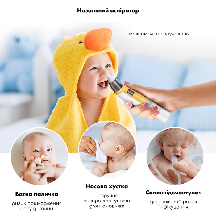 Назальный аспиратор Medica+ NOSE CLEANER 6.0 Yellow