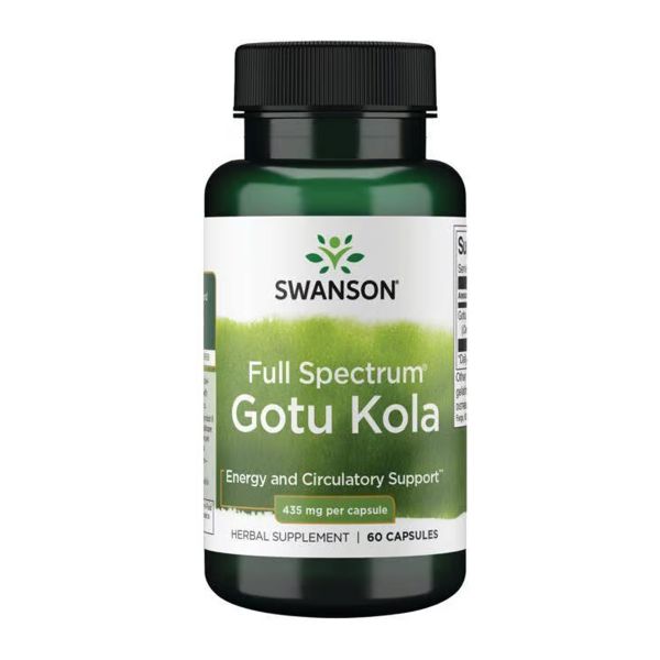 Натуральні добавки та екстракти Swanson Full Spectrum Gotu Kola 435mg - 60 caps