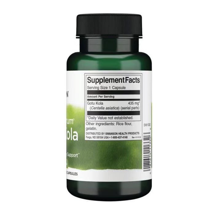 Натуральні добавки та екстракти Swanson Full Spectrum Gotu Kola 435mg - 60 caps