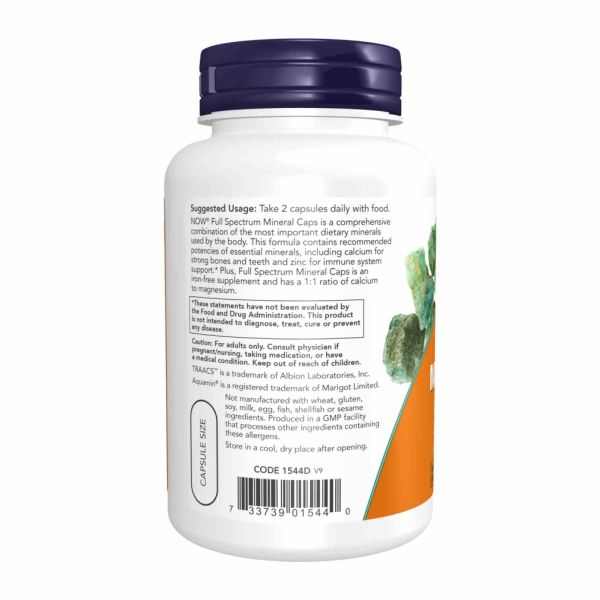 Комплекс мікроелементів NOW® – Повний спектр для здоров’я кісток та імунітету - 240 caps