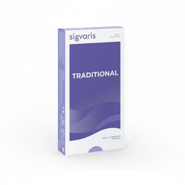 Панчохи компресійні з силіконовим фіксатором, серія Specialities Traditional, відкритий мисок, II клас компресії Sigvaris