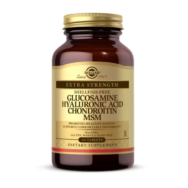 Глюкозамін Гіалуронова кислота Хондроітин МСМ Solgar Glucosamine Hyaluronic Acid Chondroitin MSM - 60 tabs Глюкозамін Гіалуронова кислота Хондроітин МСМ Solgar Glucosamine Hyaluronic Acid Chondroitin MSM - 60 tabs