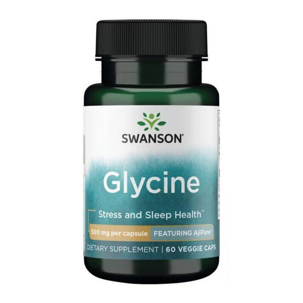 Глицин Swanson Glycine 500mg - 60 vcaps