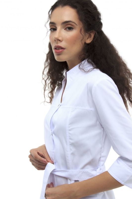 Медичний халат 102  колір білий