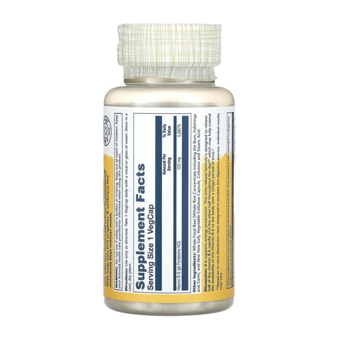 Vitamin B-6 Timed-Release 100mg - 60 vcaps