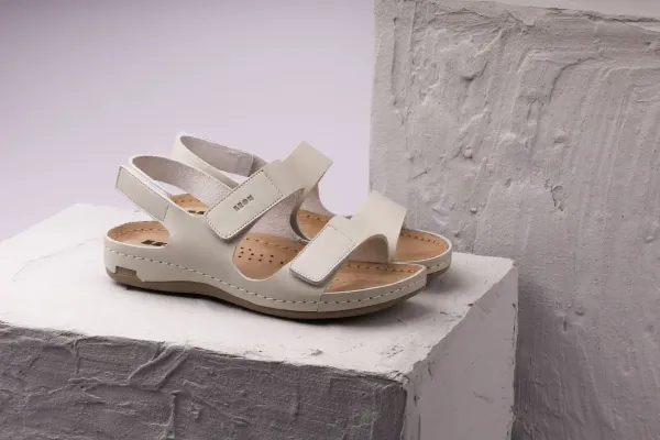 Жіночі сандалії Leon light-gray 966-Лед-орландо-37 ортопедія