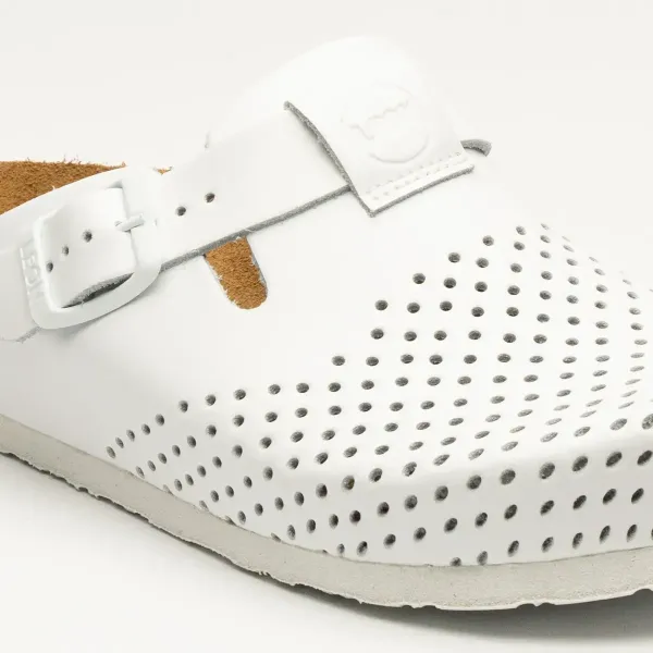 Жіноче Сабо Leon Білий 4250-white ортопедія