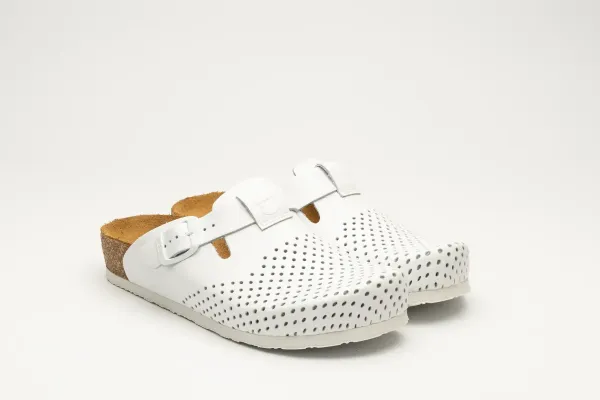 Жіноче Сабо Leon Білий 4250-white ортопедія