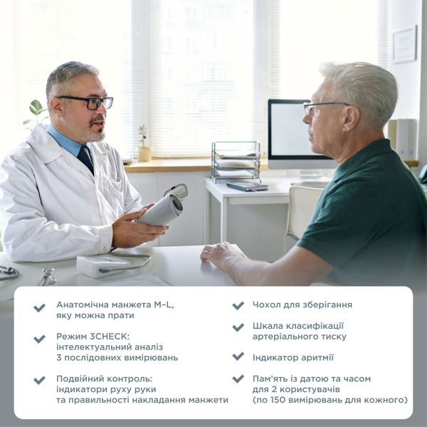 Автоматичний тонометр B.Well MED-51 з адаптером