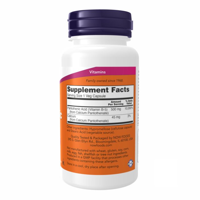 Pantothenic Acid 500mg - 100 vcaps (Пошкоджена етикетка)