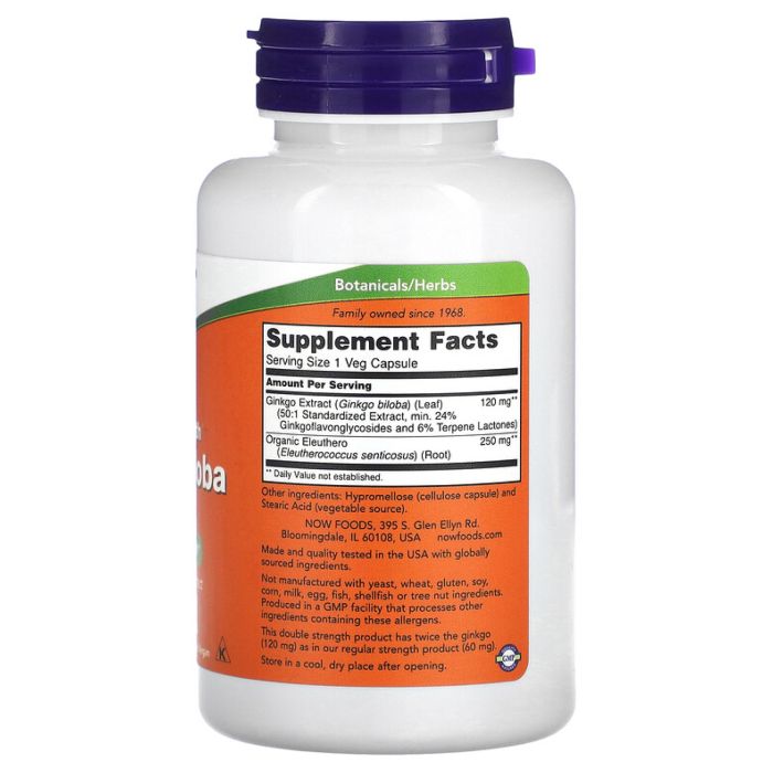 Ginkgo Biloba 120mg - 100 vcaps