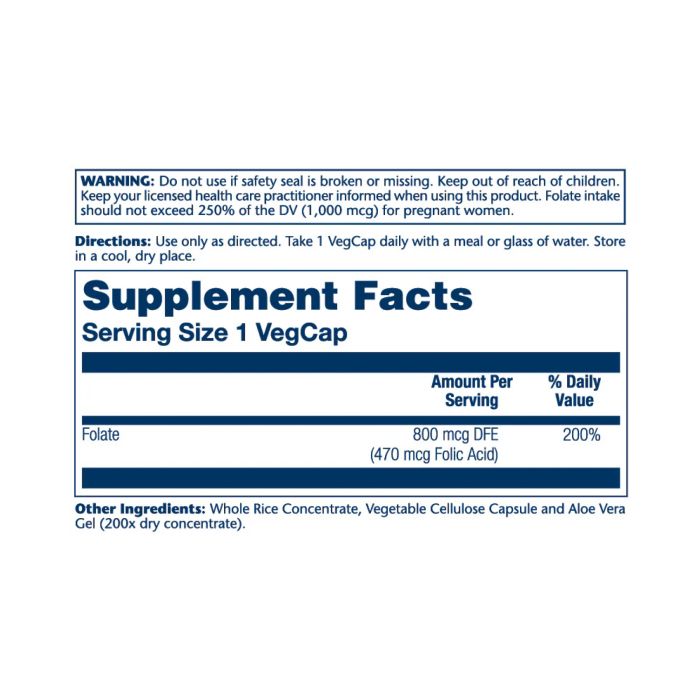 Folic Acid 1360mcg - 100 vcaps