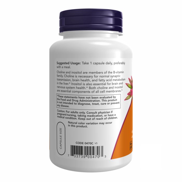 Choline & Inositol 250/250mg - 100 vcaps