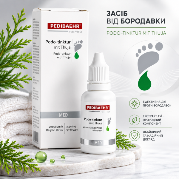 Настоянка для усунення бородавок 30мл (PODO-TINKTUR) PEDIBAEHR