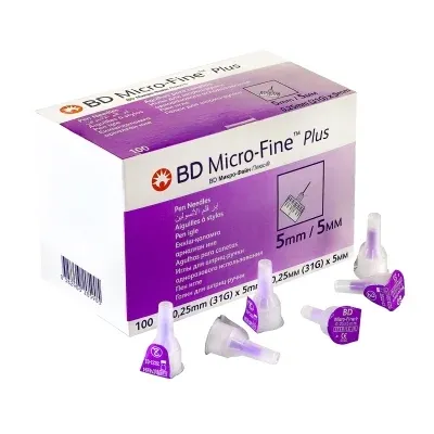 Голки BD Micro-Fine Plus ( БД Мікро-файн) 31G/5 мм ПОШТУЧНО