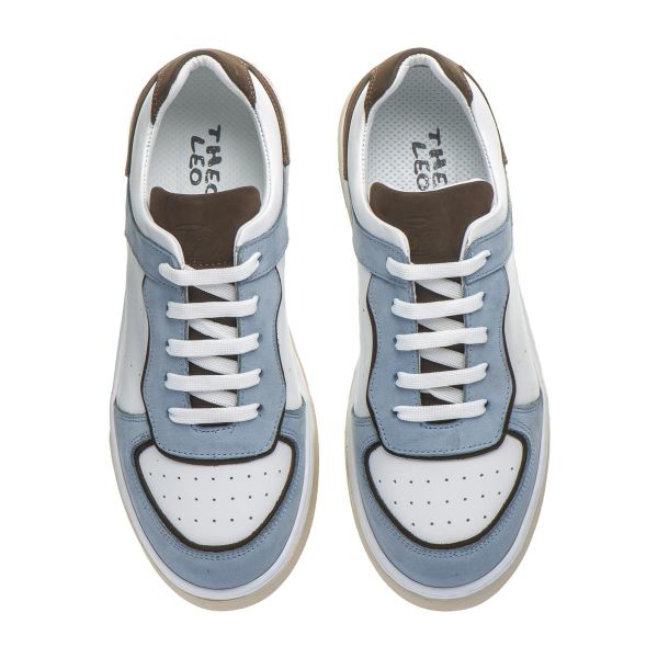 Кеды профилактические, белый/голубой (арт. LEO-3450 WH-BL), Theo Leo (Турция)