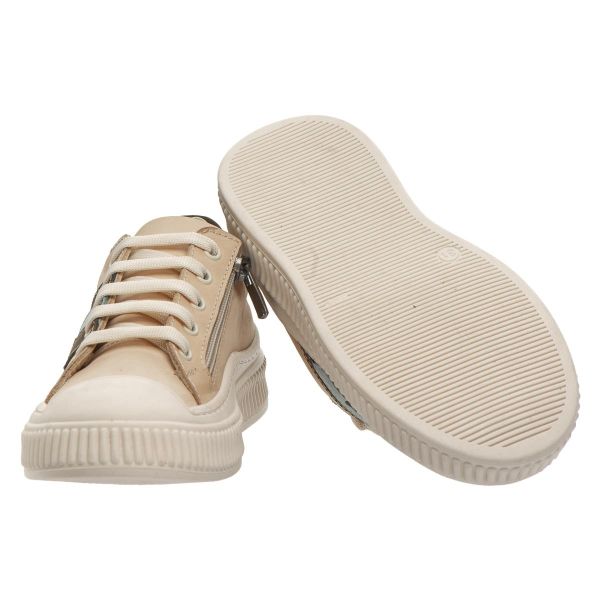 Кеди профілактичні для дівчинки, бежевий/кольоровий декор (арт. LEO-3425 BEIG), Theo Leo (Туреччина)