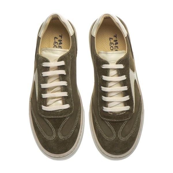 Кеди профілактичні для хлопчика, хакі/білий (арт. LEO-3378 KH), Theo Leo (Туреччина)