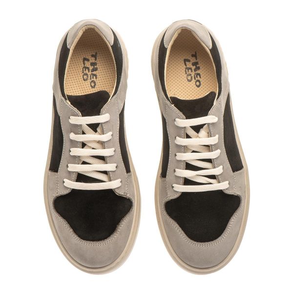 Кеды профилактические для мальчиков, черный/серый (арт.LEO-3311 BL-GR), Theo Leo (Турция)