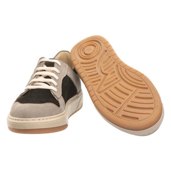 Кеды профилактические для мальчиков, черный/серый (арт.LEO-3311 BL-GR), Theo Leo (Турция)