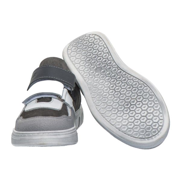 Кеди профілактичні для хлопчиків, сірий/білий (арт.LEO-3236 SM-WH), Theo Leo (Туреччина)