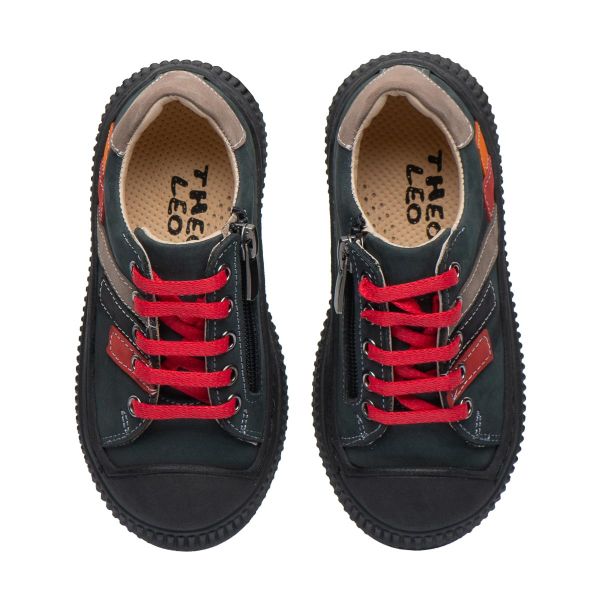 Кеди профілактичні, графітовий/кольоровий декор (арт. LEO-3425), Theo Leo (Туреччина)