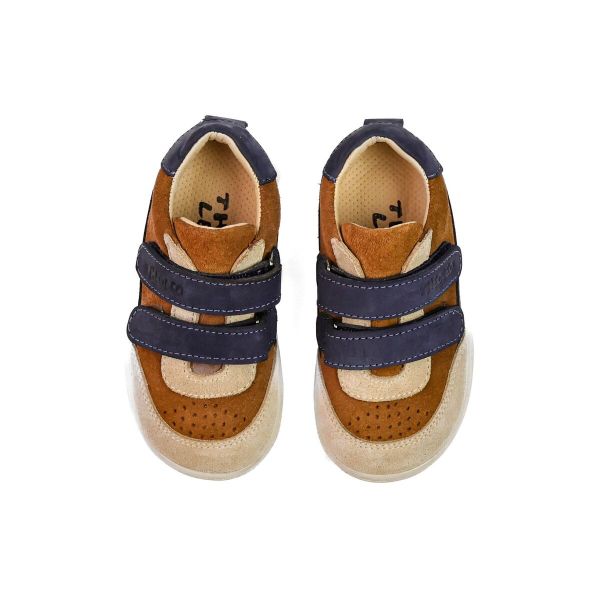 Кеди профілактичні, рудий/синій (арт. LEO-3479 TAN), Theo Leo (Туреччина)