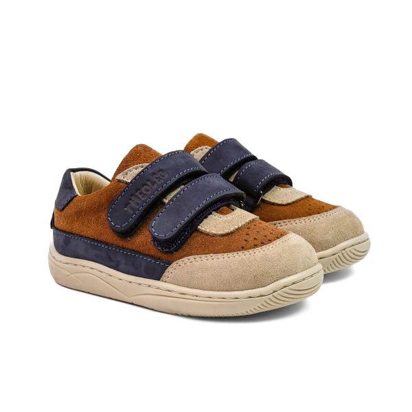 Кеди профілактичні, рудий/синій (арт. LEO-3479 TAN), Theo Leo (Туреччина)