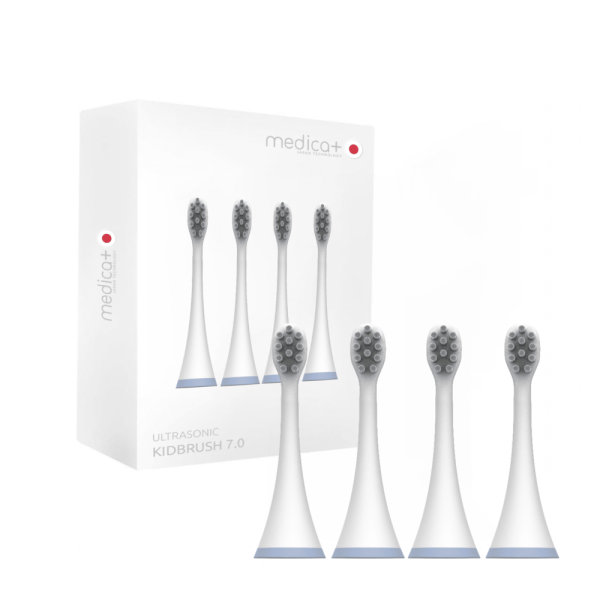 Насадки для звукової зубної щітки MEDICA+ KidsBrush 7.0 blue (4шт) Насадки для звукової зубної щітки MEDICA+ KidsBrush 7.0 blue (4шт)