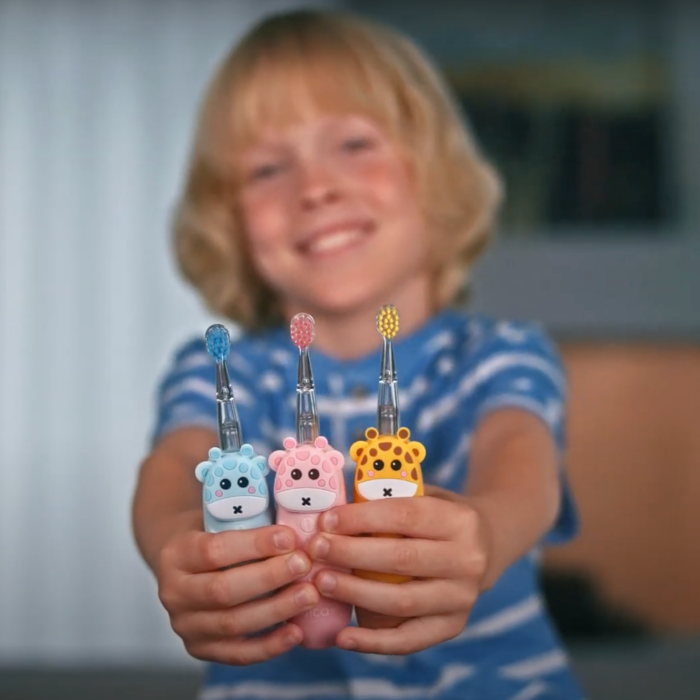 Дитяча зубна щітка MEDICA+ KidsBrush 2.0 Yellow + Насадки (6 шт)