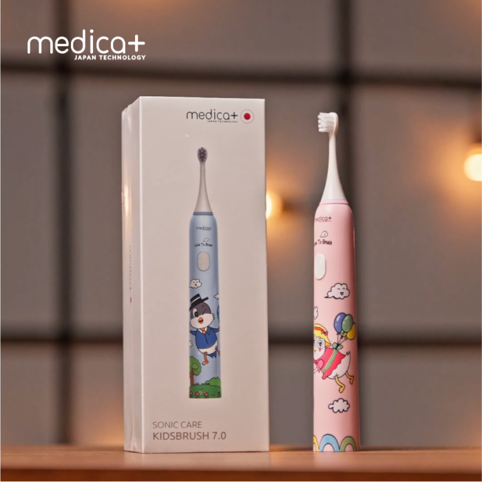 Звукова зубна щітка Medica+ KidsBrush 7.0 Pink