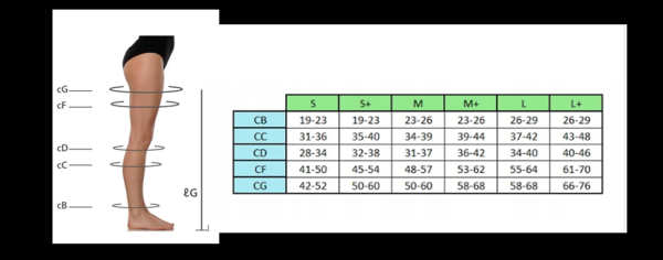 Колготы компрессионные PROFESSIONAL CCL 2 класс компрессии длинные, открытые, 0441, Pani Teresa Professional 