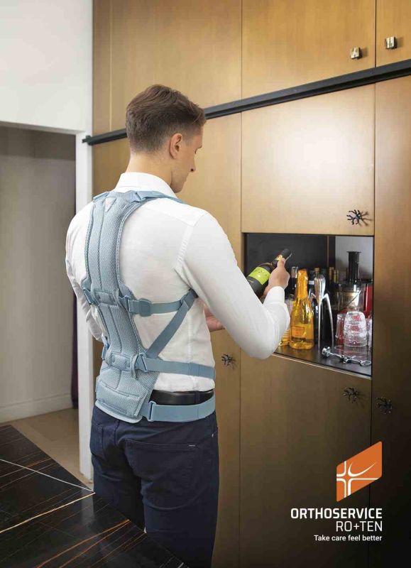 Корсет ортопедический Spinalplus (арт.MT1049) Orthoservice (Швейцария) (голубой, S)